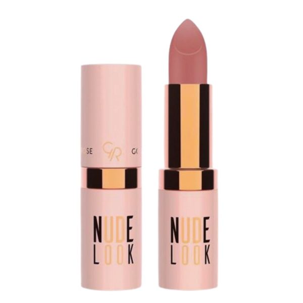 رژ لب جامد گلدن رز مات مدل نود لوک Nude Look