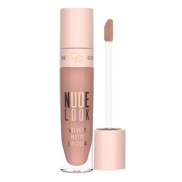 رژ لب مایع گلدن رز مات مدل نود لوک Nude Look