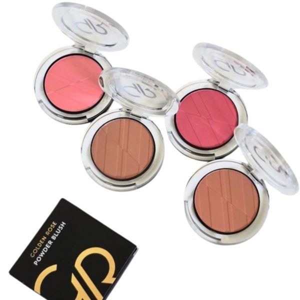 رژگونه گلدن رز پودری مات مدل Soft & Silky