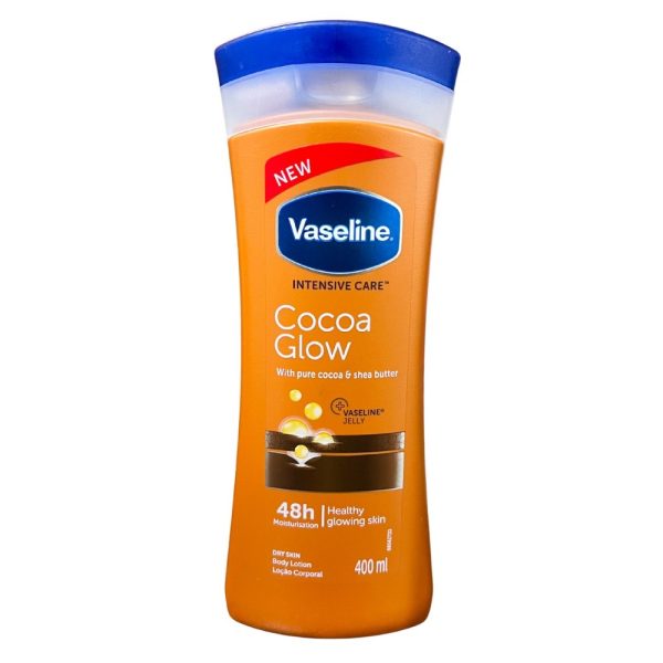 لوسیون بدن وازلین مدل (Vaseline Cocoa Glow) کاکائو و شی باتر