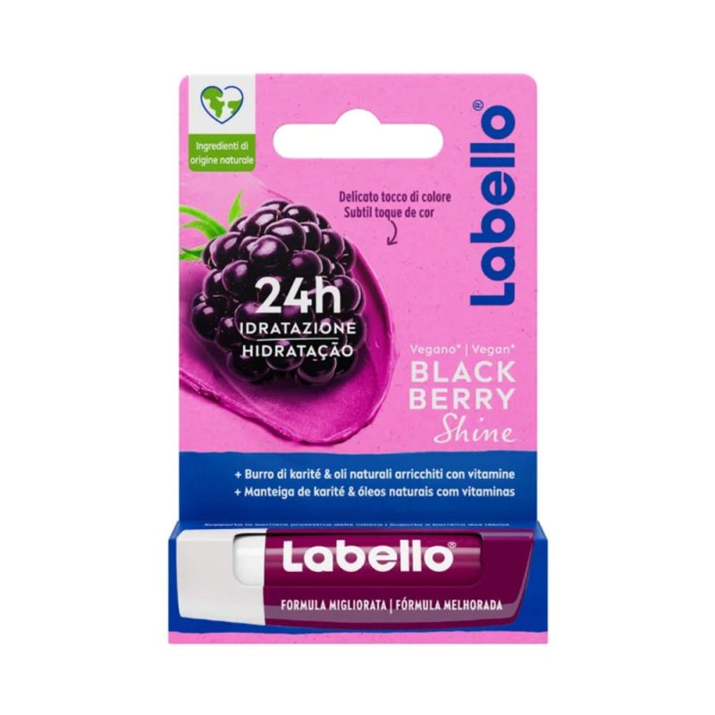 بالم لب لبلو Labello مدل Blackberry Shine با رایحه شاه توت